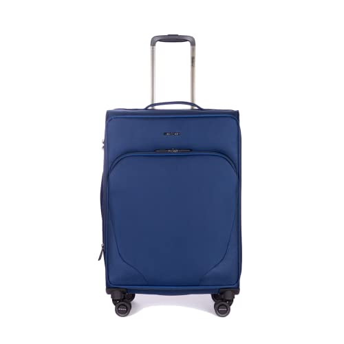 Stratic Mix Koffer Weichschale Reisekoffer Trolley Rollkoffer mittelgroß, TSA Kofferschloss, 4 Rollen, Erweiterbar, im Sale