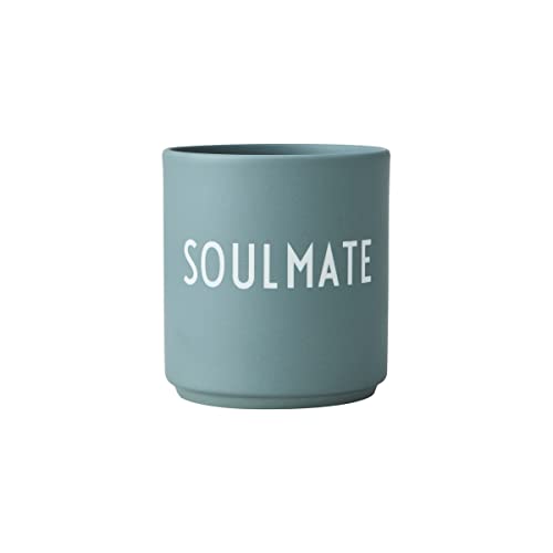 Design Letters coffee mug FRIENDSHIP | SOULMATE | Mug with saying | Danish design favorite mug for gifts for women, men | Porcelain coffee mug | Decorative coffee mug on sale