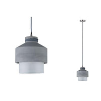Thumbnail for Paulmann 79616 Neordic Helin Pendelleuchte max. 1x20W Hängelampe für E27 Lampen Deckenlampe Grau/Satin 230V Beton/Glas ohne Leuchtmittel im Sale