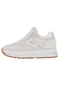 Thumbnail for VOILE BLANCHE Maran Power-Sneakers aus Veloursleder und technischem Gewebe-Weiß, Weiß-Platin 36 im Sale