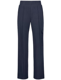 Thumbnail for Gerry Weber Damen Schlupfhose Sandy Washed mit Cargotasche unifarben reguläre Länge Navy 38 im Sale
