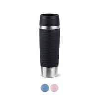 Thumbnail for Emsa N20225 Travel Mug Wave Isolierbecher 0,5 Liter | neuer Komfort-Schraubverschluss | Edelstahl | 6h heiß und 12h kalt | 100% dicht | spülmaschinenfest | 360°-Trinköffnung | Schwarz im Sale