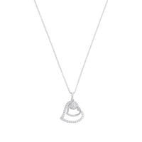 Thumbnail for s.Oliver Kette mit Anhänger 925 Sterling Silber Damen Halsschmuck, mit Zirkonia synth., 42+3 cm, Silber, Herz, Kommt in Schmuck Geschenk Box, 9082575 im Sale