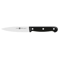 Thumbnail for ZWILLING Twin Chef Spick-/Garniermesser, Klingenlänge: 10 cm, Kleines Klingenblatt, Rostfreier Spezialstahl/Kunststoff-Griff im Nietendesign, Schwarz im Sale