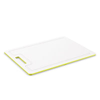 Thumbnail for Rotho Caruba small non-slip cutting board with juice groove, plastic (PP) BPA-free, transparent/green, 25.0 x 15.0 x 0.9 cm on sale