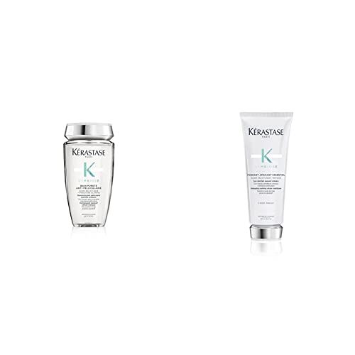 Kérastase | Symbiose, Beruhigendes Anti-Schuppen Shampoo, 250 ml & Symbiose, Entwirrender Anti-Schuppen Conditioner, Spülung für empfindliche Kopfhaut, Ohne Sulfate und Silikone, 200 ml im Sale
