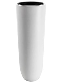 Thumbnail for VIVANNO Planter Floor Vase SOLERIO Fiberglass White Matt 100x33 cm, Frost-proof & Weatherproof, for Indoors and Outdoors, Garden Terrace Balcony on Sale