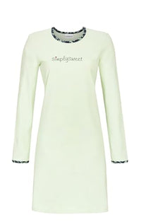 Thumbnail for Ringella sleepshirt with motif print in Green Tea, on sale
