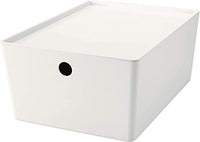 Thumbnail for IKEA KUGGIS box with lid; in white; (26x35x15cm) on sale