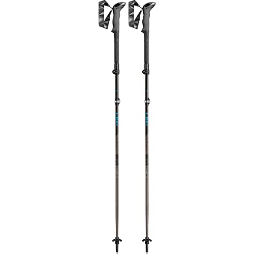 LEKI Makalu FX TA Stöcke, Petrol-Black-Silvergray, 110-130cm im Sale
