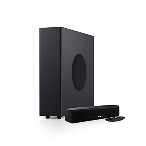 Teufel CINEBAR ONE+ - Ultra-compact soundbar with space-saving subwoofer, Dolby Audio, Dynamore Ultra, Bluetooth 5.0 aptX, touch panel - black on sale