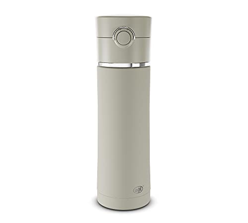 alfi Balance Tea Bottle 500ml, Silver Lining, Thermoflasche aus Edelstahl mit Teefilter, Trinkflasche auslaufsicher, hält 12 Stunden warm, absolut dicht, Druckverschluss, spülmaschinenfest, BPA-frei im Sale