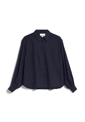 ARMEDANGELS Women's Loose Fit Blouse made of Organic Cotton JOELENAA Brushed Loose Fit Night Sky on Sale
