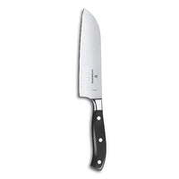 Thumbnail for Victorinox Grand Maître, professional Santoku knife, extra sharp blade, straight edge, 17 cm, plastic handle, stainless steel, black on sale