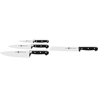 Thumbnail for Zwilling knife set, 3-piece, paring/garnishing knife, meat knife, chef's knife, professional & bread knife, blade length: 20 cm, serrated blade, Twin Chef on sale