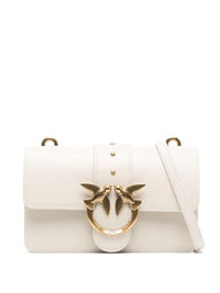 Thumbnail for Pinko Damen Love ONE MINI CL Vitello SETA Handtasche, Z14q_Weiß Seide Antik Gold im Sale