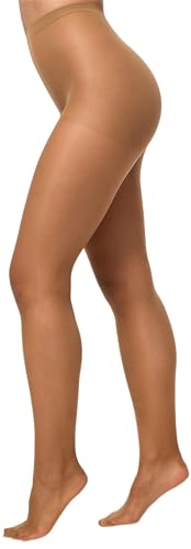 Thumbnail for Nur Die Damen 3er Pack Seidenfein 15 DEN Fein-Strumpfhose seidig glänzende Optik Komfortbund reißfest transparent Strumpfhosen bronze im Sale