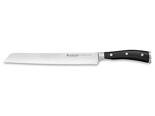 WÜSTHOF Classic Ikon Brotmesser 23 cm, Schwarz im Sale