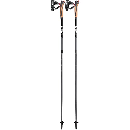 LEKI Spin Stöcke, Black-Silvergray-White, 100-130cm im Sale