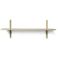 Thumbnail for Ferm Living Sector Shelf Natural Oak/Black Brass, 87cm on sale