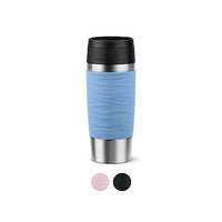 Thumbnail for Emsa N20213 Travel Mug Wave Isolierbecher 0,36 Liter | neuer Komfort-Schraubverschluss | Edelstahl | 4h heiß und 8h kalt | 100% dicht | spülmaschinenfest | 360°-Trinköffnung | Pastellblau im Sale