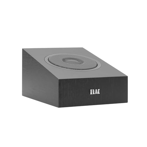 ELAC Debut 2.0 A4.2 Dolby Atmos Modul-Lautsprecher, Schwarz, Paar – Konzentrischer Treiber mit 1,3 cm Polymer-Hochtöner und 10,2 cm Aramidfaser-Tieftöner im Sale