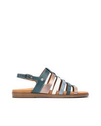 Thumbnail for Pikolinos Flache Sandalen in Leder Formentera für Frauen Farbe Azul im Sale