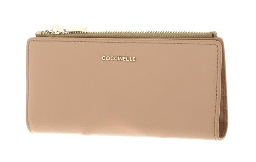 Coccinelle Metallic Soft Wallet Grained Leather Toasted on sale