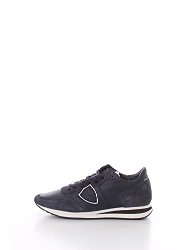 Philippe Model Sneaker Tropez X In Camoscio E Pelle Blu on sale