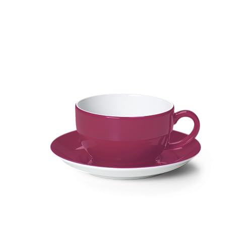 Dibbern SPECIAL OFFER Solid Color - Coffee cup 0.25 l with saucer - raspberry - NEW in Sale