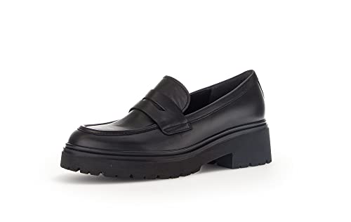 Gabor Damen Slipper, Frauen Slip On,Best Fitting,Businessschuhe,Mokassins,Halbschuhe,Slides,Schlupfschuhe,Loafer,schwarz (Uni),40 im Sale