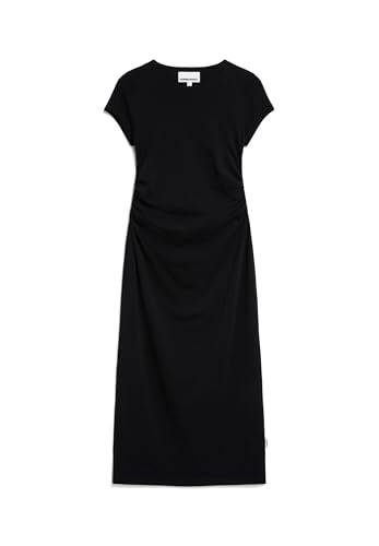 ARMEDANGELS Damen Jerseykleid Slim Fit aus LENZING™ ECOVERO™ Viskose Mix ADAAJA Fitted Black im Sale