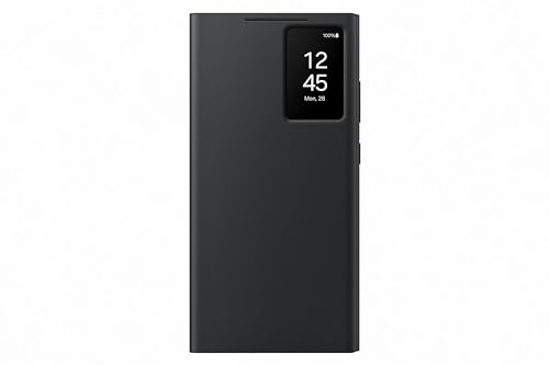 Samsung Smart View Wallet Smartphone Case EF-ZS928 für Galaxy S24 Ultra, Handy-Hülle, Kartenfach, Sichtfenster, Black im Sale