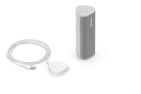 Thumbnail for Sonos Roam + kabelloses Ladegerät, weiß – Wasserdichter WLAN & Bluetooth Lautsprecher mit Alexa Sprachsteuerung, Google Assistant und AirPlay 2 im Sale