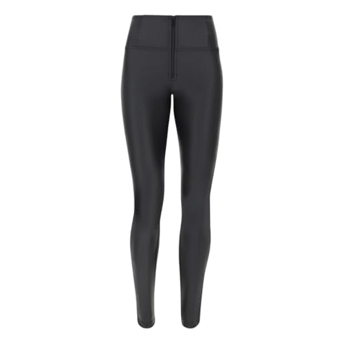 Freddy - WR.up Push Up Pants with High Waist Superskinny Faux Leather, Black, on Sale