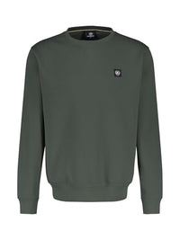 Thumbnail for LERROS Herren Basic Sweatshirt mit Rundhals Chilled Olive im Sale