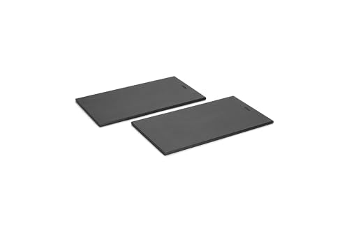Woll Cut & Serve Schneidebrett Frühstücksset 2-TLG., 27 x 15 cm, 7 mm hoch, aus FSC-zertifiziertem Papierverbundstoff, BPA- und VOC-frei, Hitzebeständig bis 175°C, spülmaschinenfest, Mattschwarz im Sale