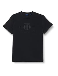 Thumbnail for Gant Herren REG Tonal Shield SS T-Shirt, Black, im Sale