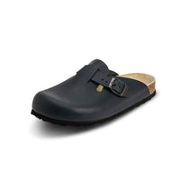Thumbnail for VITAFORM Clogs für Damen und Herren I mit Kork-Fußbett I Hausschuhe I italienisches Leder I Arbeitsschuhe für Pflegepersonal Pflege I Gesundheitsschuhe I Naturkork I Gelenkschonend dämpfend blau 38 im Sale