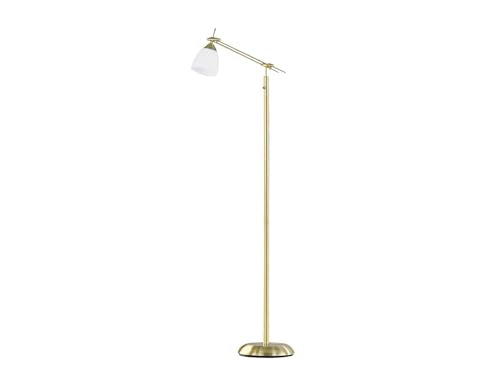 Trio Leuchten floor lamp Icaro 4035011-08, metal brass matt, glass opal white, 1 x E27 on sale
