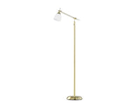 Thumbnail for Trio Leuchten floor lamp Icaro 4035011-08, metal brass matt, glass opal white, 1 x E27 on sale
