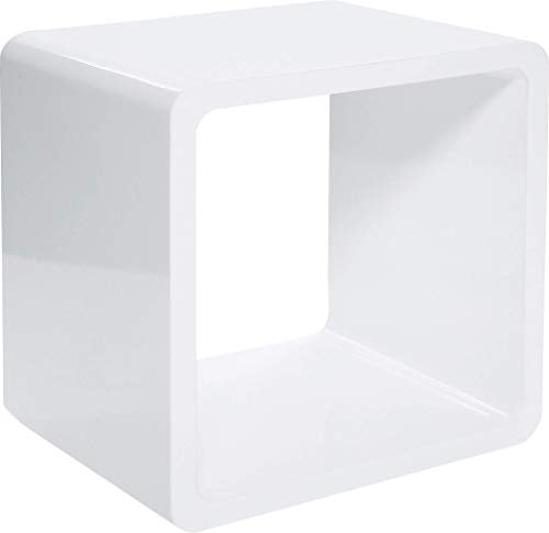Kare Design shelf cube, white, high-gloss lacquered, storage space, home accessories, shelf, 50x50 cm on sale