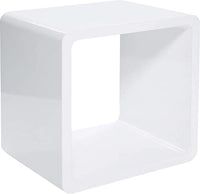 Thumbnail for Kare Design shelf cube, white, high-gloss lacquered, storage space, home accessories, shelf, 50x50 cm on sale