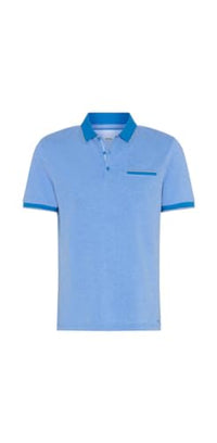 Thumbnail for Brax Herren Style Paddy 2-Tone Pique Polohemd aus Baumwolle, Miami, im Sale