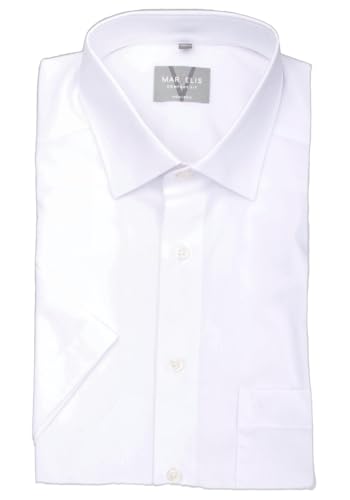 MARVELIS Comfort Fit shirt short sleeve with breast pocket white, 43 on sale