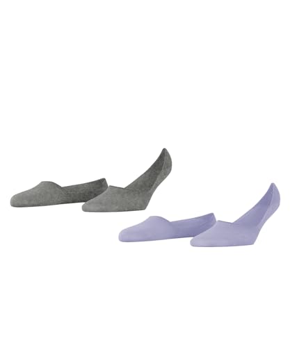Burlington Women's Everyday 2-Pack W IN Cotton Invisible Plain Socks, 2 Pairs, Blue (Cosmic Sky 6537) - new, 39-40