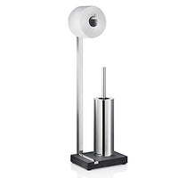Thumbnail for blomus -MENOTO- Stand WC-Garnitur aus mattiertem Edelstahl, freistehender Toilettenbutler, platzsparende Konstruktion in exklusiver Optik, Badaccessoire (H / B / T: 65 x 15 x 20 cm, Edelstahl, 68819) im Sale