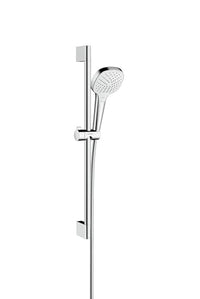 Thumbnail for hansgrohe Duschset Croma Select E, Duschkopf wassersparend mit Schlauch und Halterung, verstellbar, Handbrause mit 3 Strahlarten, Weiß/Chrom, 0,65m Set im Sale