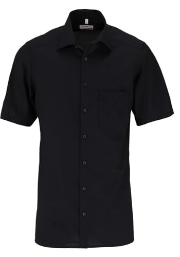 Marvelis Men's Business Shirt Short Sleeve Non-Iron Modern Fit, Striped, New Kent, Blue 15.42 on Sale