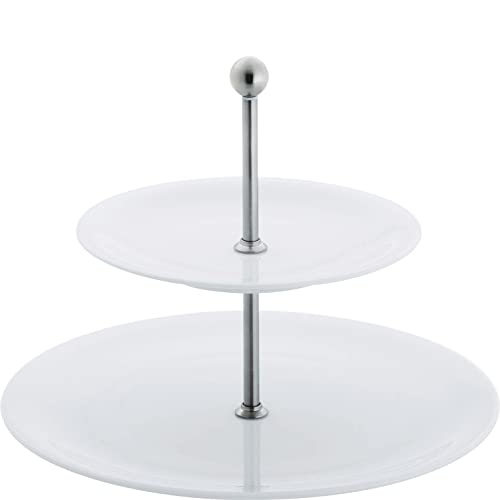 KAHLA 327848A90032C Update Étagère Midi 3-piece white | white 3-tier porcelain cake stand on sale